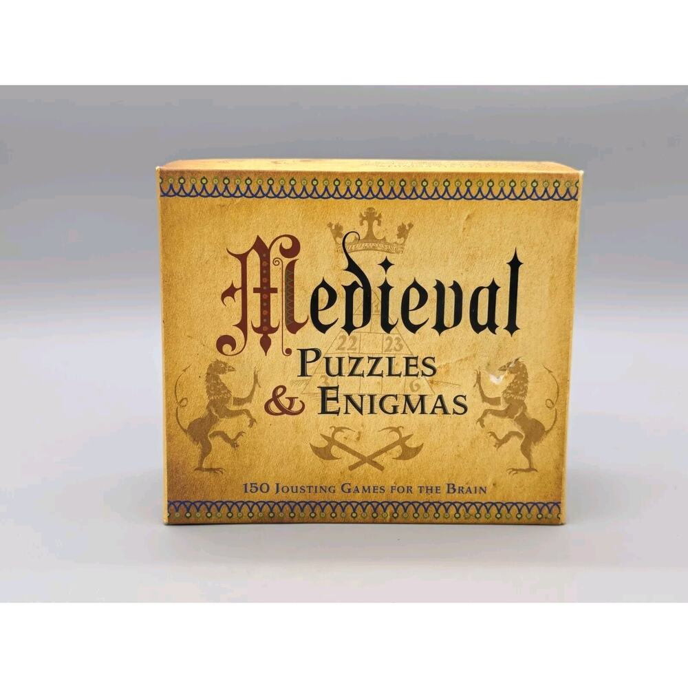 Medieval Puzzles & Enigmas 150 Jousting Card Games For The Brain Complete